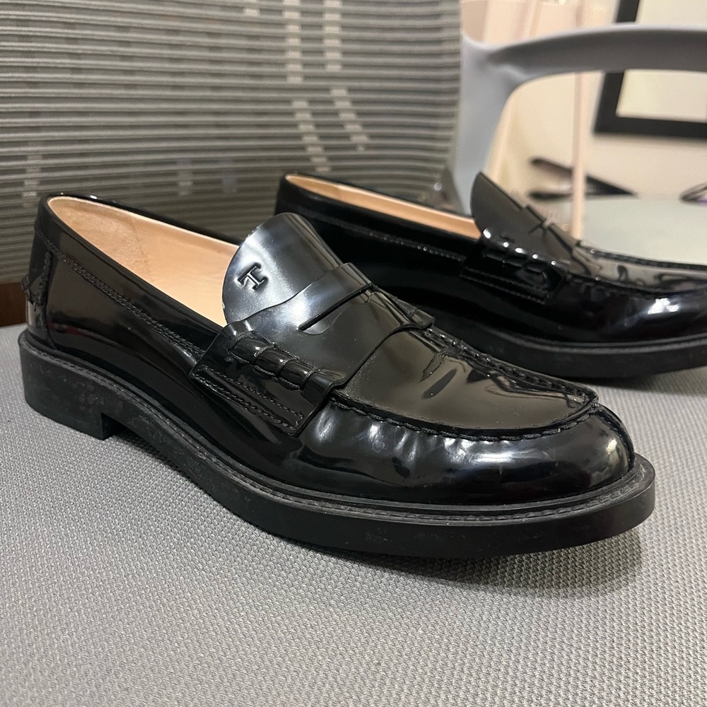 Black Leather Loafers